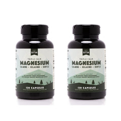Natural Rhythm Triple Calm label information, gluten-free and non-GMO claims