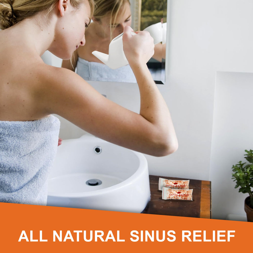 Natural Solution portable neti pot ideal for travel and storage