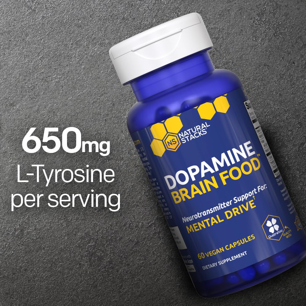 NATURAL STACKS Dopamine TMG caplets aid sustained mental energy