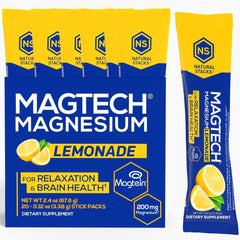 Natural Stacks MagTech brain-health graphic suggesting memory support.