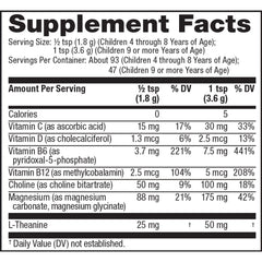 Natural Vitality CALM Mind pours into water to reveal a fizzy magnesium drink