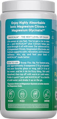 CALM magnesium powder dissolving in water for a relaxing drink.