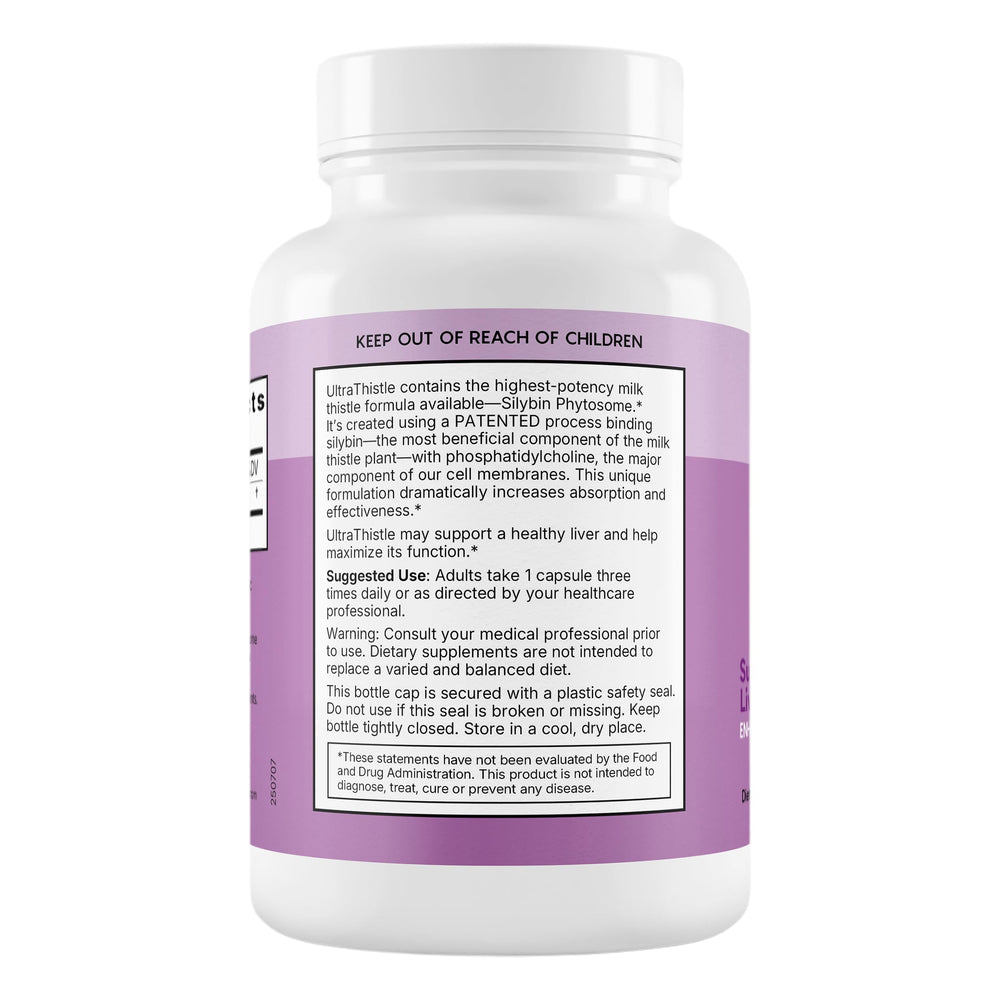 Natural Wellness UltraThistle box-packaging with clean label and gluten-free promise