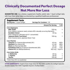 Naturalis 1300mg enhanced formula bottle highlights concentrated liver care benefits