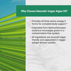Naturalis full spectrum omega-3: DHA, EPA, DPA in one oil.