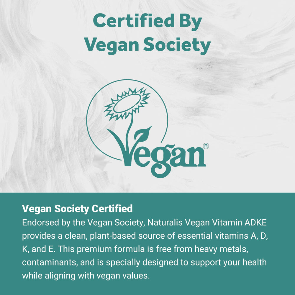 Naturalis non-GMO and soy-free labels on packaging.