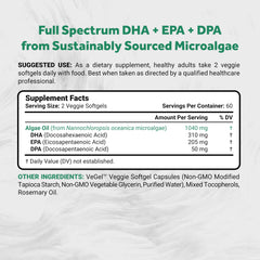 Naturalis sustainably sourced algae: eco-friendly omega-3 from enclosed systems.