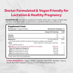 Naturalis Vegan Prenatal softgels close-up, easy daily dose for expectant parents.