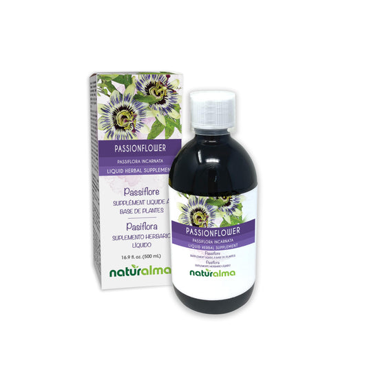 Naturalma Passionflower tincture bottle showing 1:10 extract for natural support.