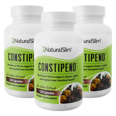 Naturalslim Constipend bottle with label signaling gentle relief.