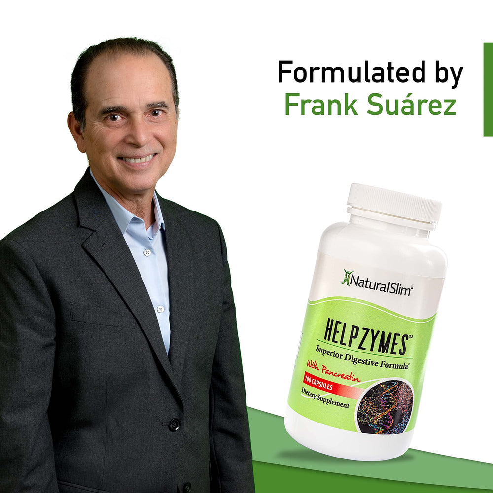 NaturalSlim Helpzymes product shot conveying value and ongoing digestive help