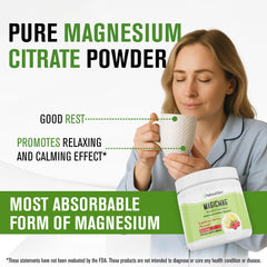 NaturalSlim MagicMag dissolving in water creates a smooth Raspberry Lemon drink.