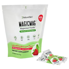 NaturalSlim MagicMag powder dissolving in water for quick hydration.