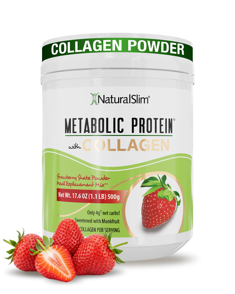 NaturalSlim Metabolic Protein Bottle ready for a quick, low-carb shake.