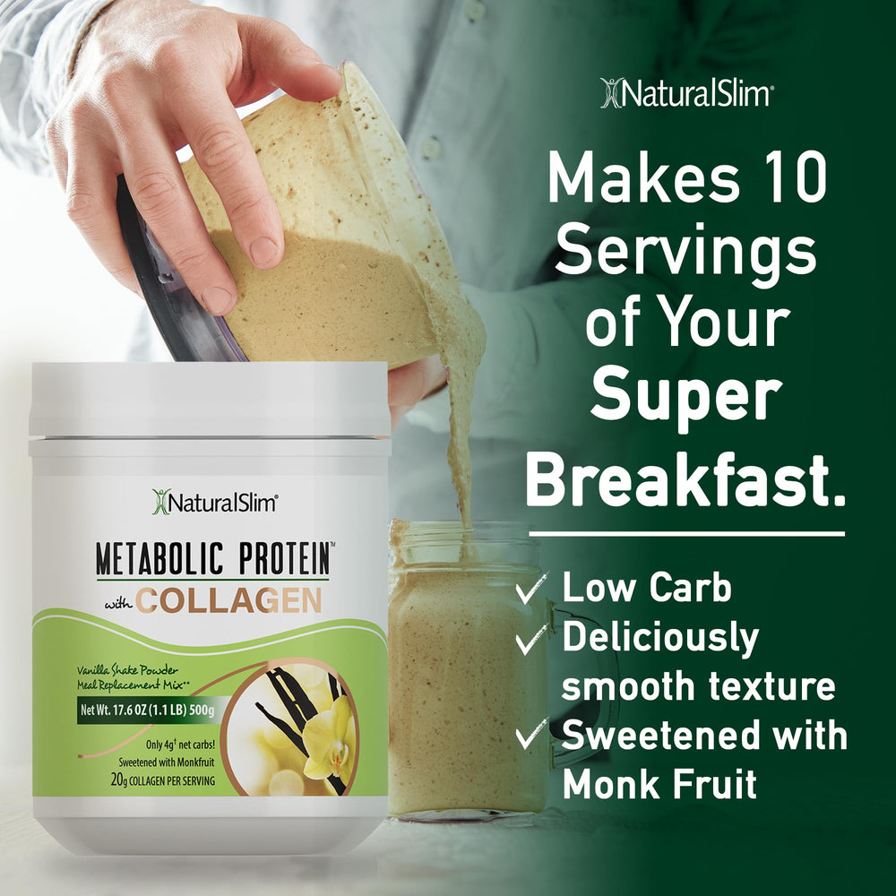 NaturalSlim nutrition panel displaying vitamins and minerals