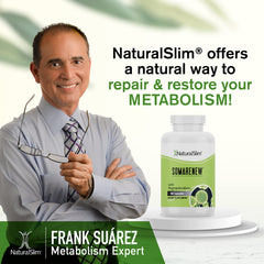 NaturalSlim Somarenew energy-use scene featuring active person and bottle.