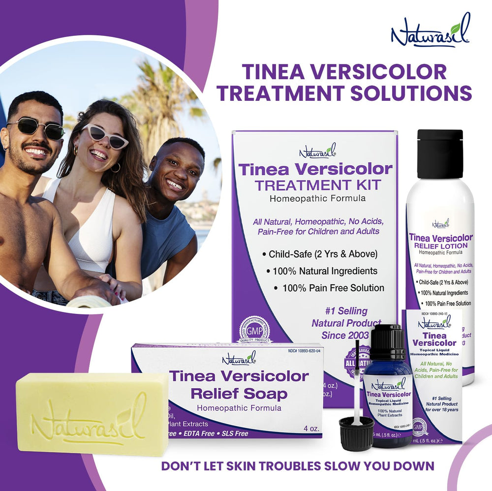 Naturasil Tinea Versicolor pack soap bar with lather for cleansing affected areas