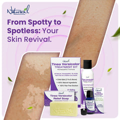 Naturasil Tinea Versicolor pack with US-made label emphasizes quality