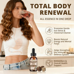 Nature Aurora 18-ingredient cleanse blend graphic emphasizing gut-support synergy.