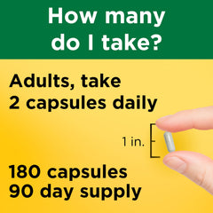 Nature Made Magnesium Glycinate serving—two capsules for daily intake.