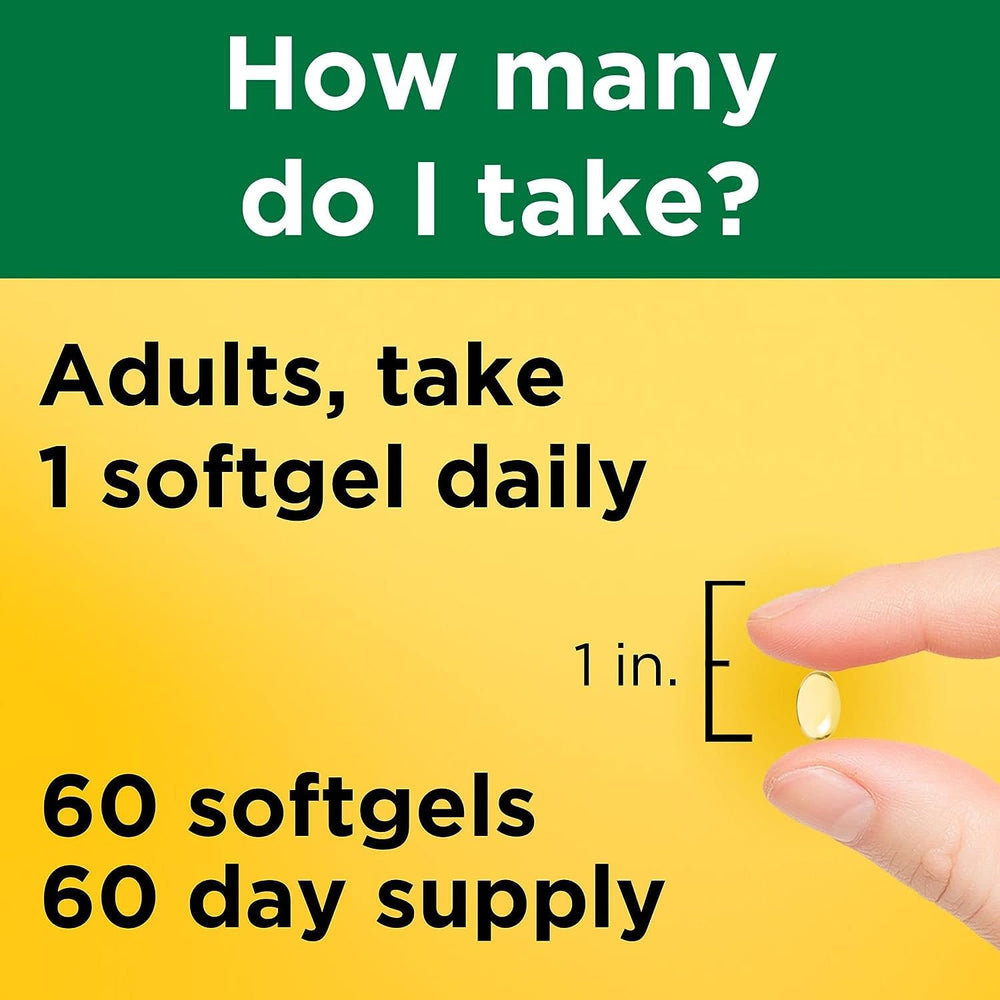 Nature Made Maximum Strength Vitamin D3 bottle communicates reliable, high-strength support.