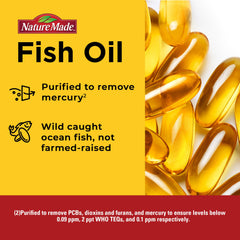 Nature Made Omega-3 purified to remove mercury and contaminants.