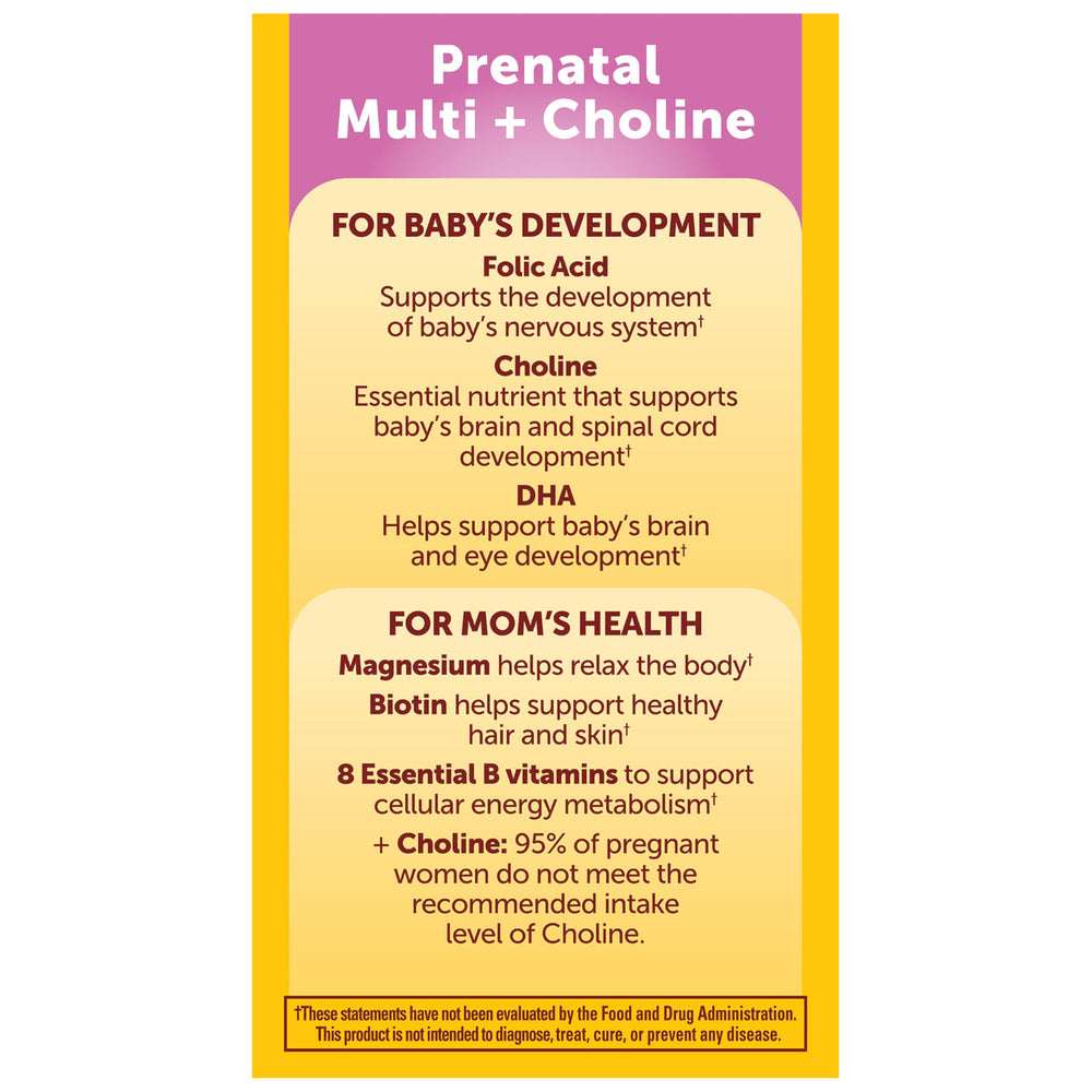 Nature Made Prenatal set suitable for first trimester and beyond on the go