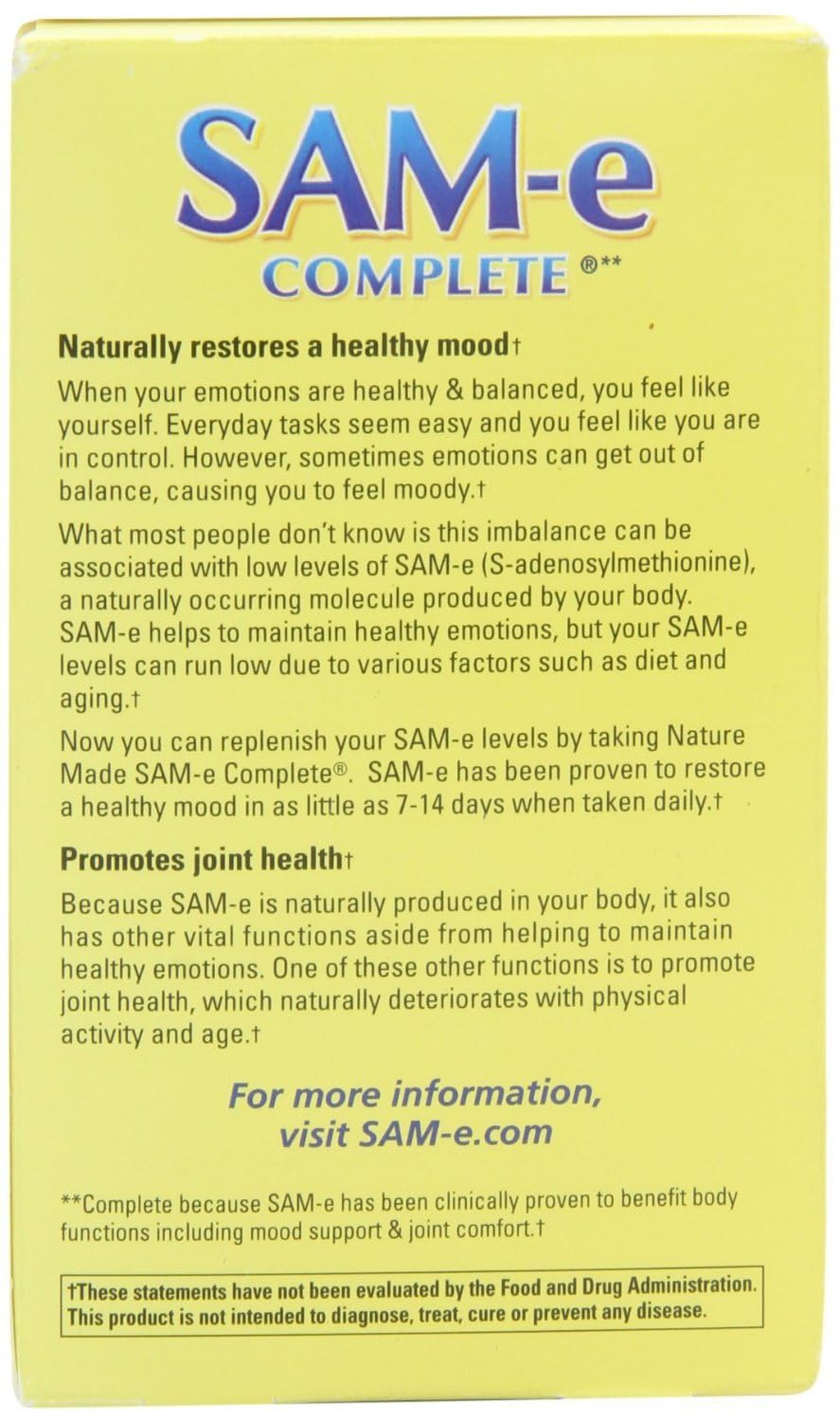 Nature Made Sam-e Complete two-pack boxes indicating value and convenience