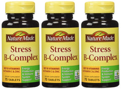 Nature Made Stress B Complex with Zinc bottle and capsules for daily immune support