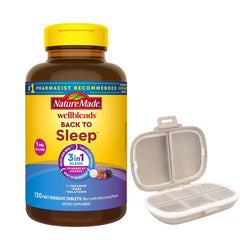 Nature Made Wellblends Back to Sleep bottle front view for nightly routine