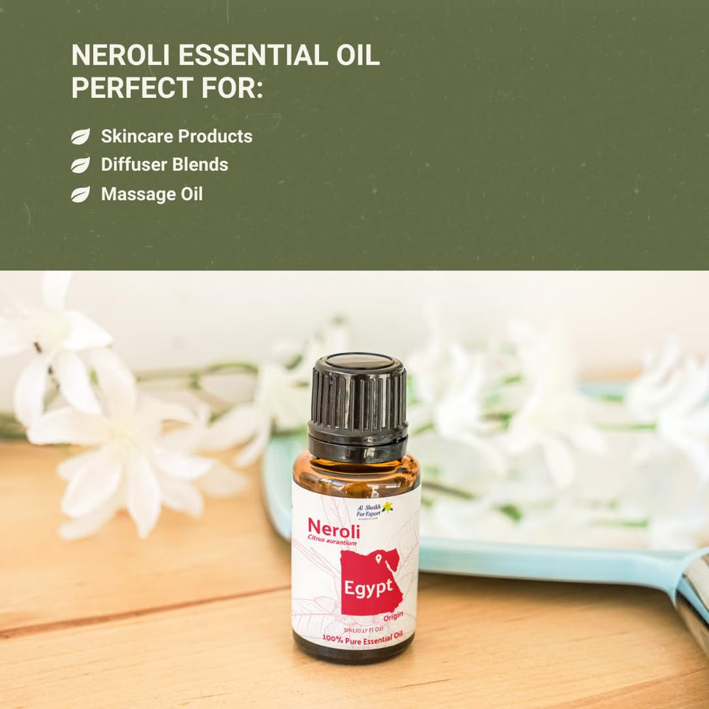 Nature Packaged Neroli oil in a perfume blend for elegant personal scent.