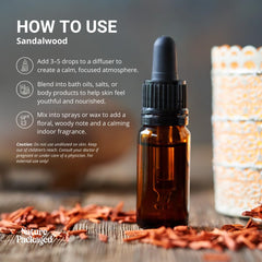 Nature Packaged sandalwood oil diffuser with warm aroma