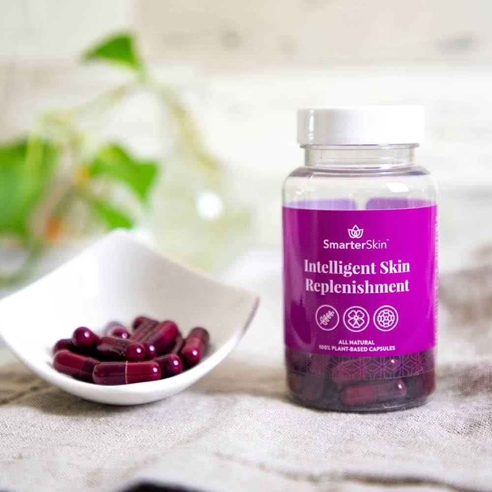 Nature Restore Verbasnol display indicating plant-based skin vitality support