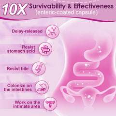 Nature Target Probiotics for Women digestive enzymes close-up emphasizing nutrient absorption