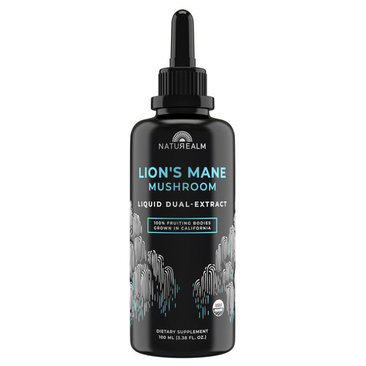 Naturealm Lion’s Mane tincture bottle for focused daily use