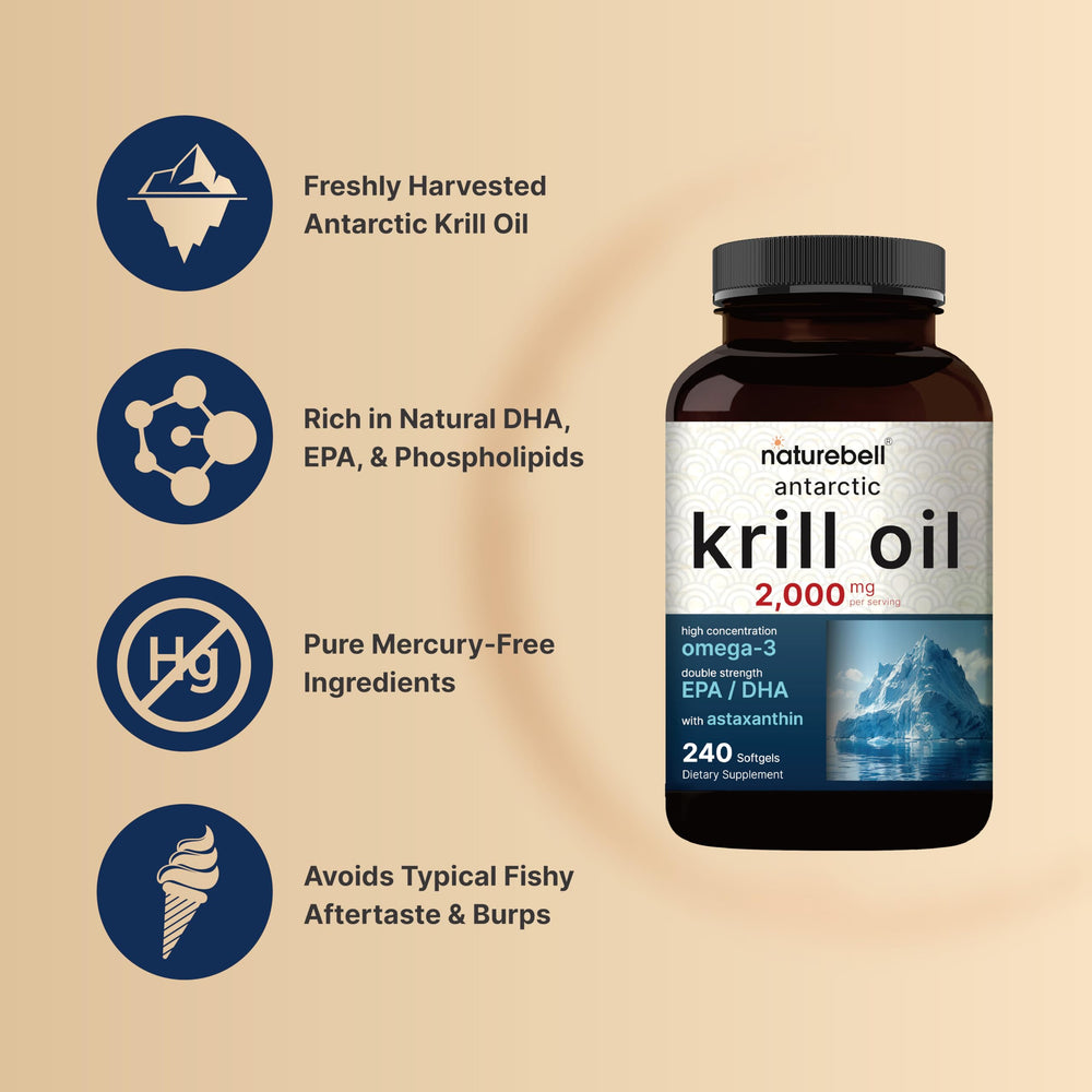 Astaxanthin 800mcg close-up highlights antioxidant-rich krill oil.