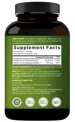 NatureBell cholecalciferol MK-7 form highlighting sun-derived vitamin D3 and long-lasting K2.