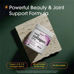 NatureBell collagen powder poured into a glass for easy daily mixing.
