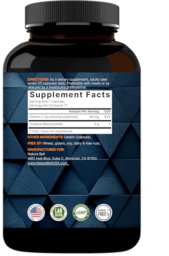 NatureBell label detail displays non-GMO, allergen-free USA-made formula.