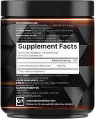 NatureBell creatine powder with micronized texture and scoop for smooth mixing