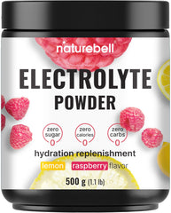 NatureBell Electrolytes Powder tub front for daily hydration and mineral balance