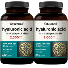 NatureBell Hyaluronic Acid 2-Pack bottle front for daily hydration support.