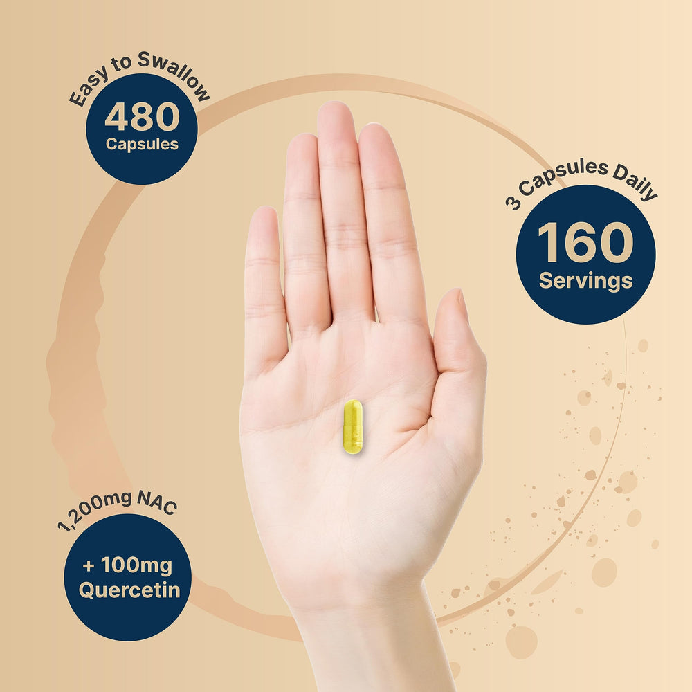 NatureBell NAC with Quercetin 2 Pack label notes potency and non-GMO formula.