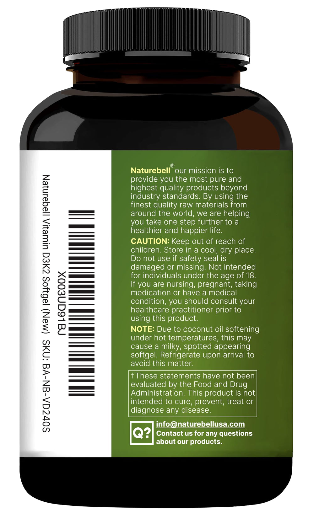 NatureBell sun-inspired vitamin D comparison showing natural sunlight alignment.
