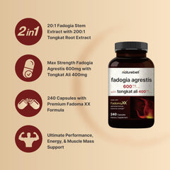 Tongkat Ali blend from NatureBell supports energy and performance.