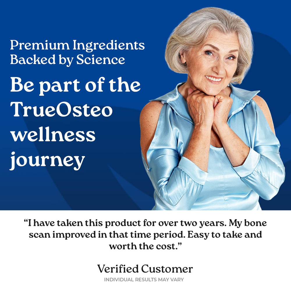 Algae-derived calcium in NatureCity True-Osteo highlighted for plant-based mineral source.