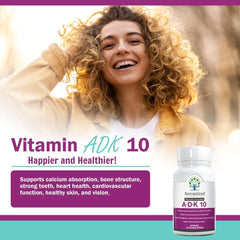 NatureGenX ADK10 dosage chart communicates D3 at 10,000 IU guidance.