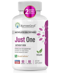 NatureGenX methylated multivitamin bottle supports daily nutrient intake.