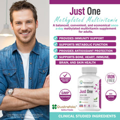 NatureGenX methylated multivitamin label detail highlights MTHFR-friendly ingredients.