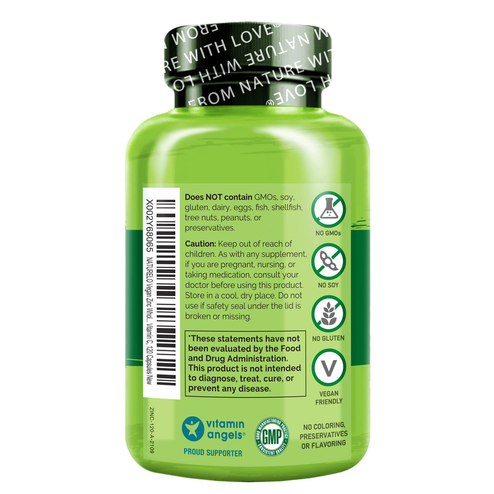 Naturelo bottle with 2-month supply packaging for steady daily immune support